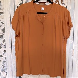 Old Navy Mustard Yellow Blouse XL